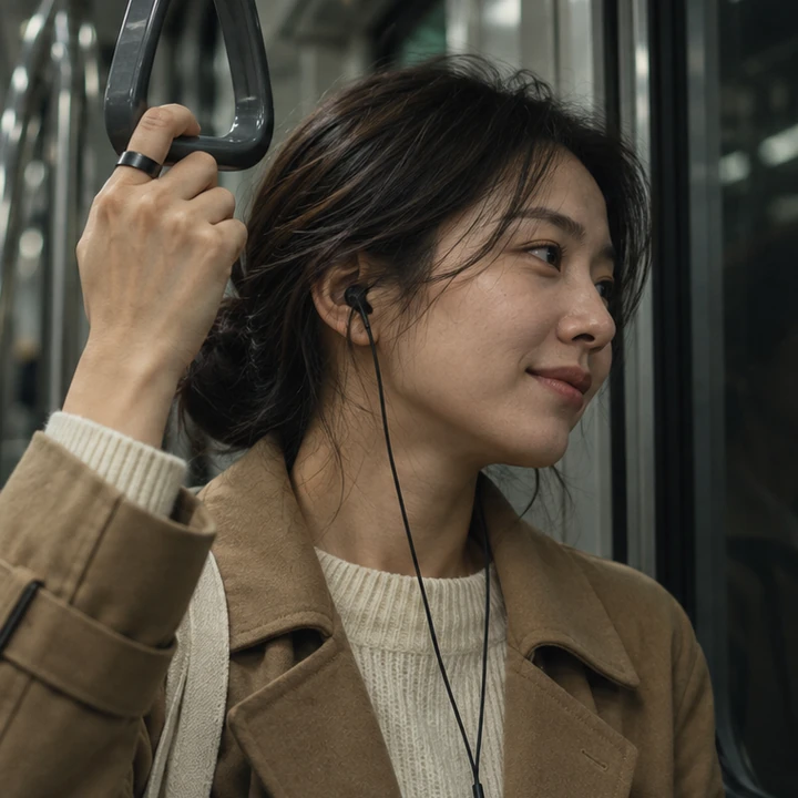 퇴근길, 지하철 손잡이를 잡은 손의 시그링